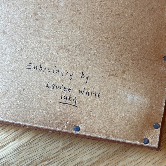 Vintage embroidery bull picture - Picture 3 of 8